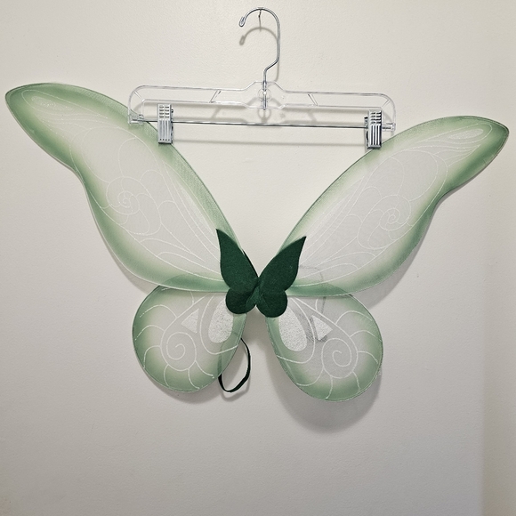 🌺 Green Glitter Fairy Wings - Tinkerbell - Picture 4 of 5